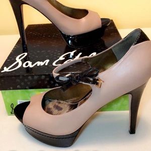 Sam Edelman Jewel - Nude Leather Heels